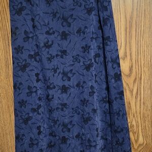 Floral Navy Blue Skirt